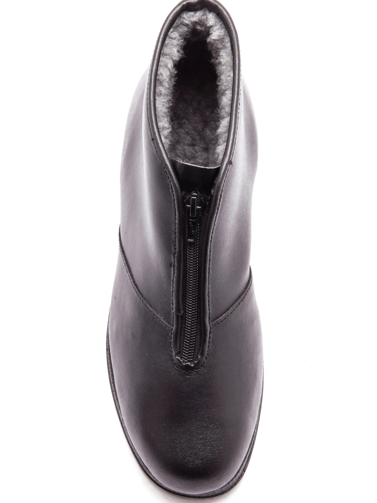 Homme Pédiconfort Bottillons fourrés à zip largeur confort