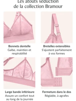 Glamorise Bralette Bramour Gramercy Dentelle Luxe