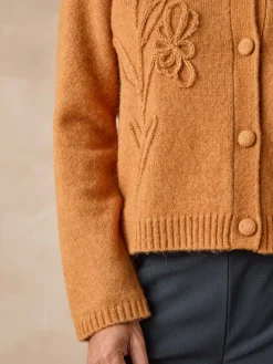 Femme Daxon Cardigan avec alpaga et laine