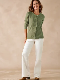 Femme Daxon Cardigan avec jeux de torsades