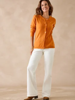 Femme Daxon Cardigan avec jeux de torsades