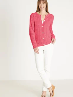 Femme Daxon Cardigan en maille fantaisie