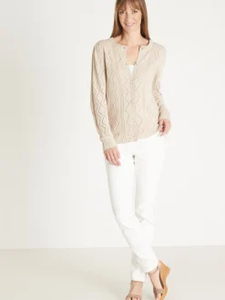 Femme Daxon Cardigan en maille fantaisie