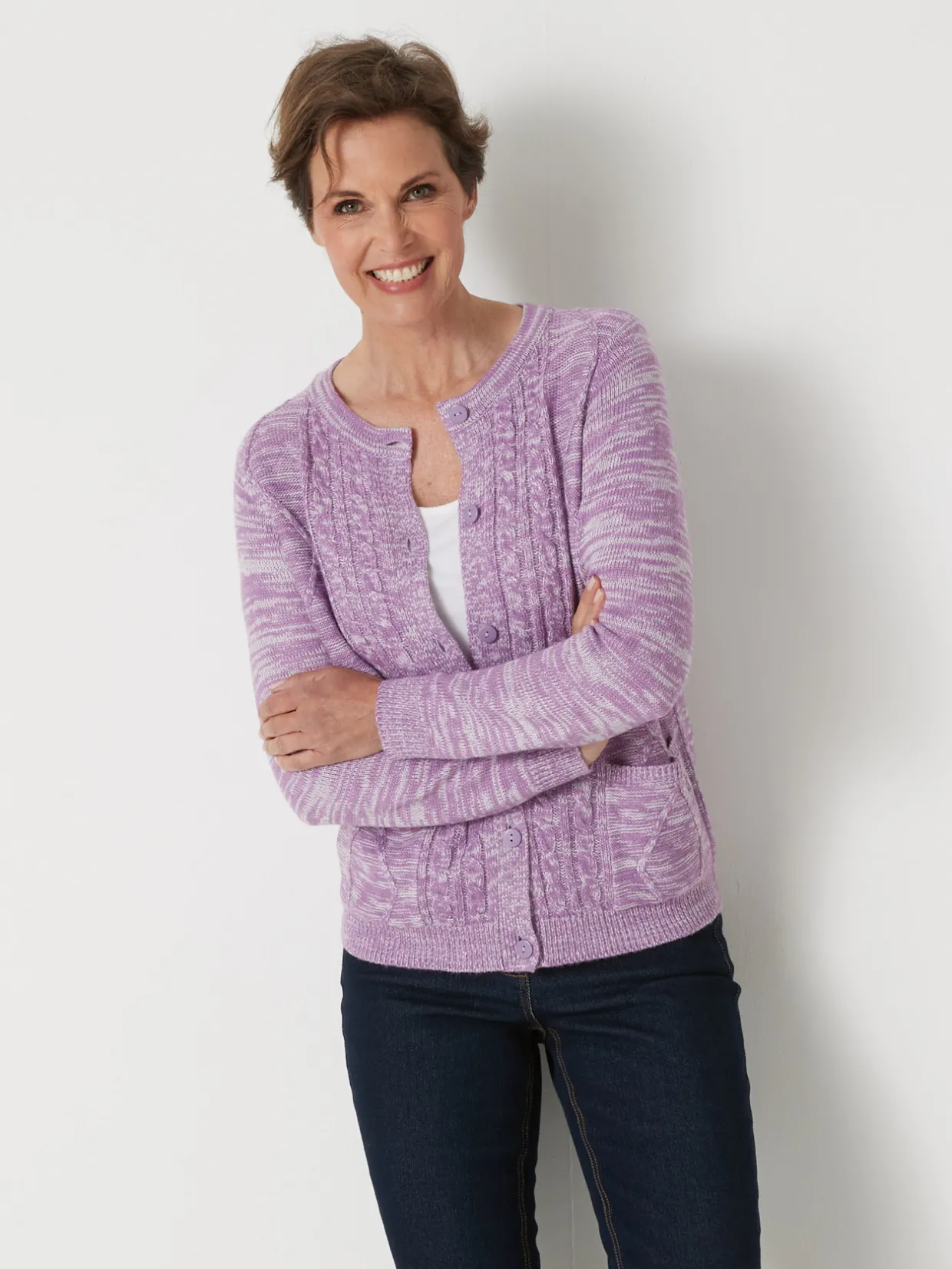 Femme Daxon Cardigan en maille torsadée