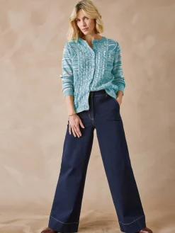 Femme Daxon Cardigan en maille torsadée