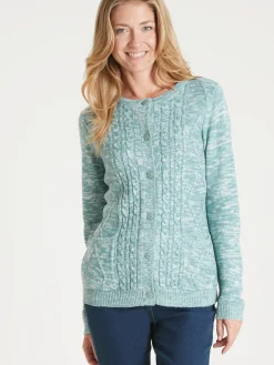 Femme Daxon Cardigan en maille torsadée