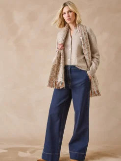 Femme Daxon Cardigan en pure laine