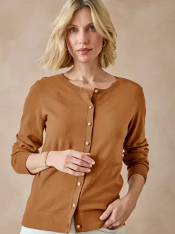 Femme Daxon Cardigan élégant boutons-bijoux