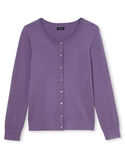 Femme Daxon Cardigan élégant boutons-bijoux