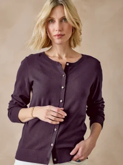 Femme Daxon Cardigan élégant boutons-bijoux