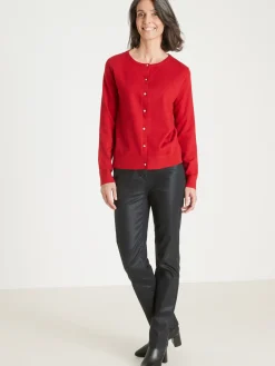 Femme Daxon Cardigan élégant boutons-bijoux