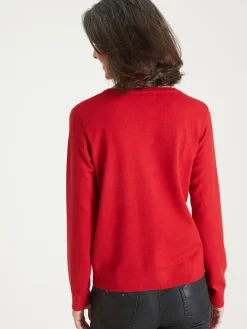 Femme Daxon Cardigan élégant boutons-bijoux