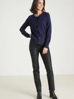 Femme Daxon Cardigan élégant boutons-bijoux