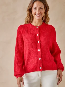 Femme Daxon Cardigan point ajouré fantaisie