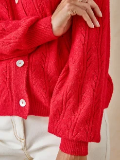 Femme Daxon Cardigan point ajouré fantaisie