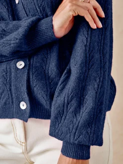 Femme Daxon Cardigan point ajouré fantaisie