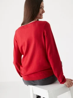 Femme Daxon Cardigan point fantaisie détails rivets