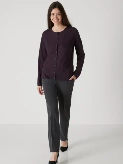 Femme Daxon Cardigan point fantaisie détails rivets