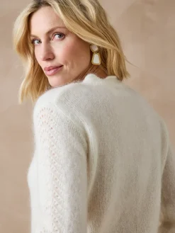 Femme Daxon Cardigan points fantaisie ajourés