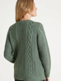 Femme Daxon Cardigan torsadé col rond