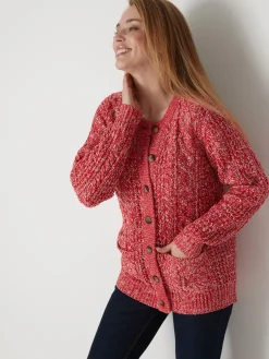 Femme Daxon Cardigan torsadé col rond