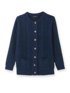 Femme Daxon Cardigan torsadé col rond