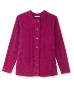 Femme Daxon Cardigan torsadé col rond