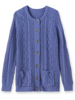 Femme Daxon Cardigan torsadé col rond
