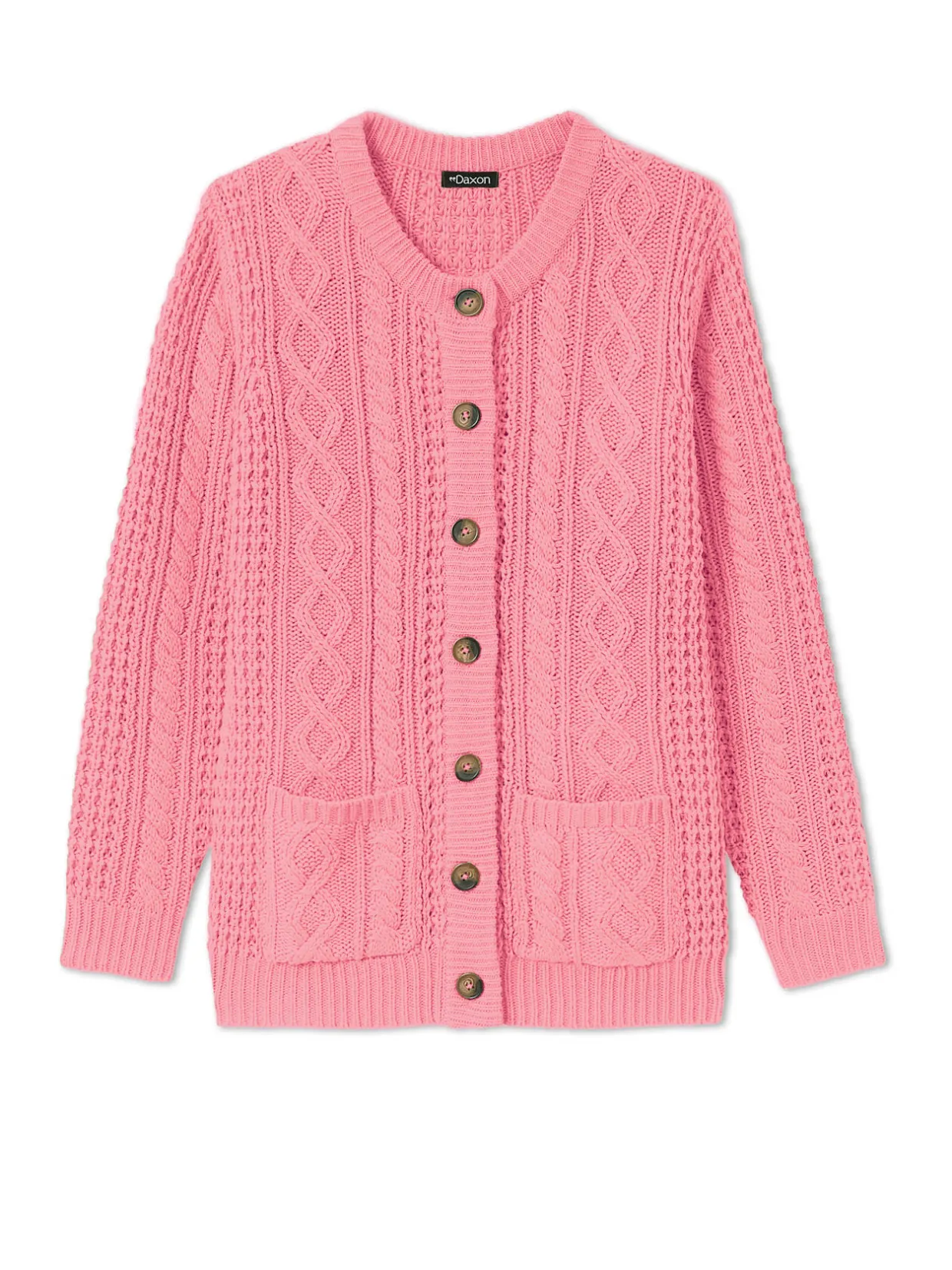 Femme Daxon Cardigan torsadé col rond