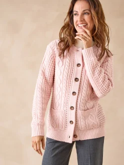 Femme Daxon Cardigan torsadé col rond