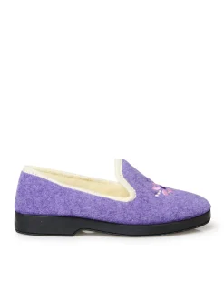 Femme Pédiconfort Charentaises entièrement fourrées laine