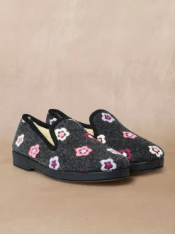 Femme Pédiconfort Charentaises entièrement fourrées laine