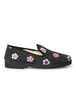 Femme Pédiconfort Charentaises entièrement fourrées laine