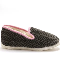 Femme Pédiconfort Charentaises fourrées semelle feutre