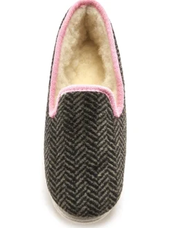 Femme Pédiconfort Charentaises fourrées semelle feutre