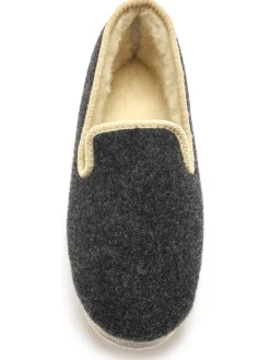 Homme Pédiconfort Charentaises fourrées semelle feutre