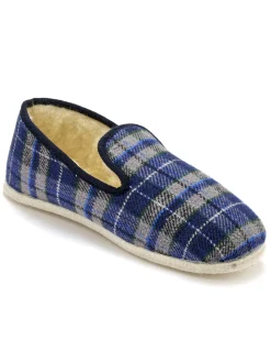 Homme Pédiconfort Charentaises mixtes fourrées laine