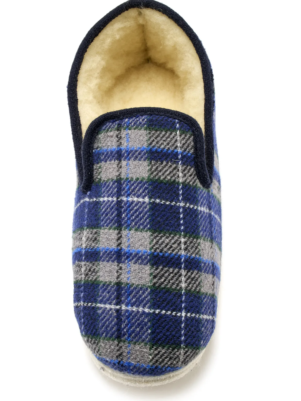 Homme Pédiconfort Charentaises mixtes fourrées laine