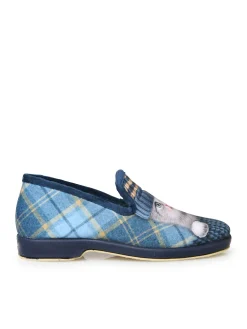 Femme Pédiconfort Charentaises motif chat ou chien