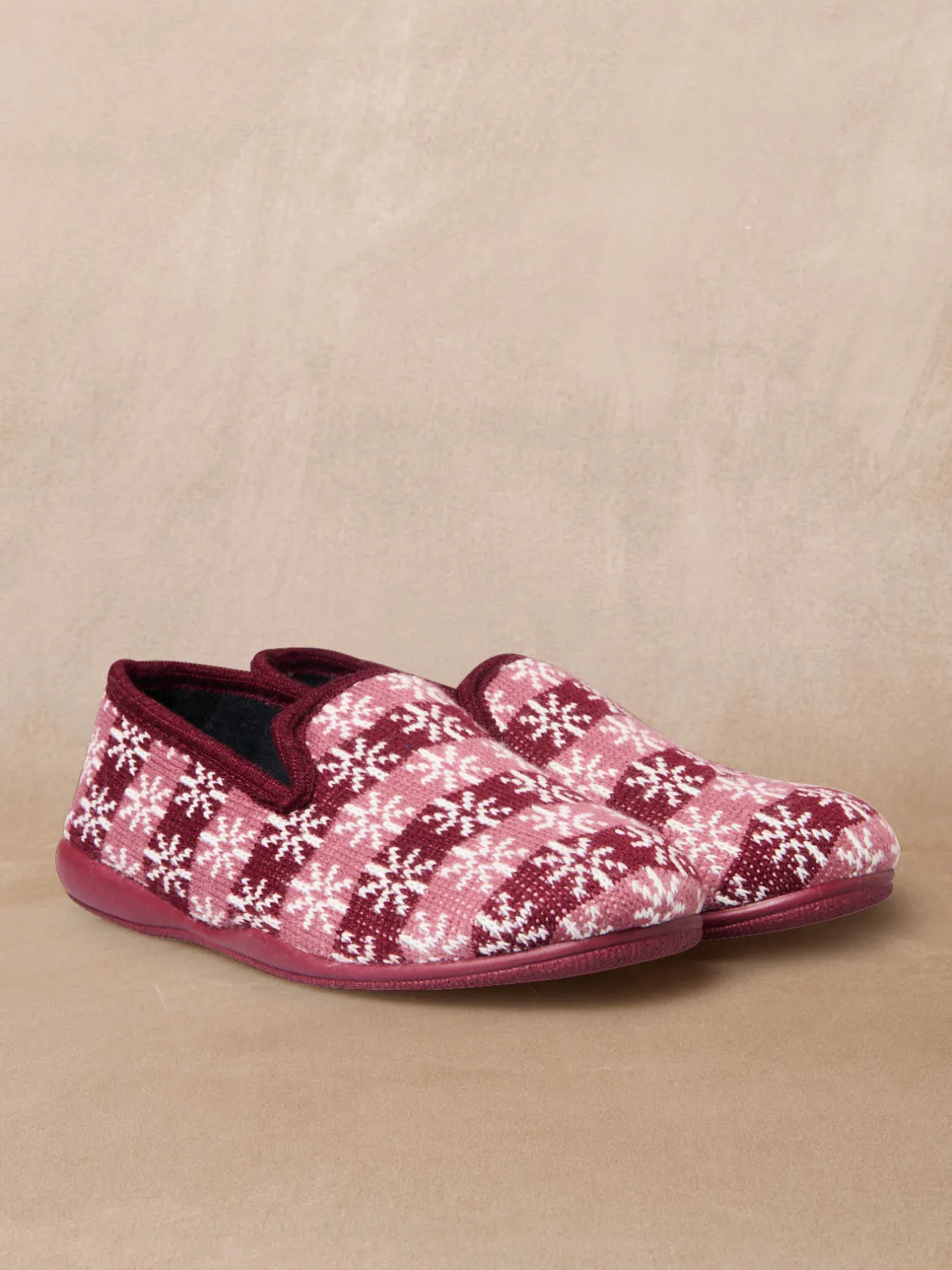 Femme Pédiconfort Charentaises tricotées extra larges