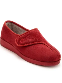 Femme Pédiconfort Chaussons à patte auto-agrippante