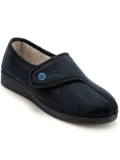 Femme Pédiconfort Chaussons à patte auto-agrippante