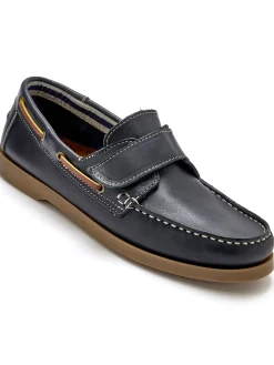 Homme Pédiconfort Chaussures bateau patte scratch