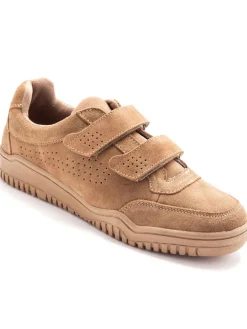 Homme Pédiconfort Chaussures cuir à scratch extra-larges