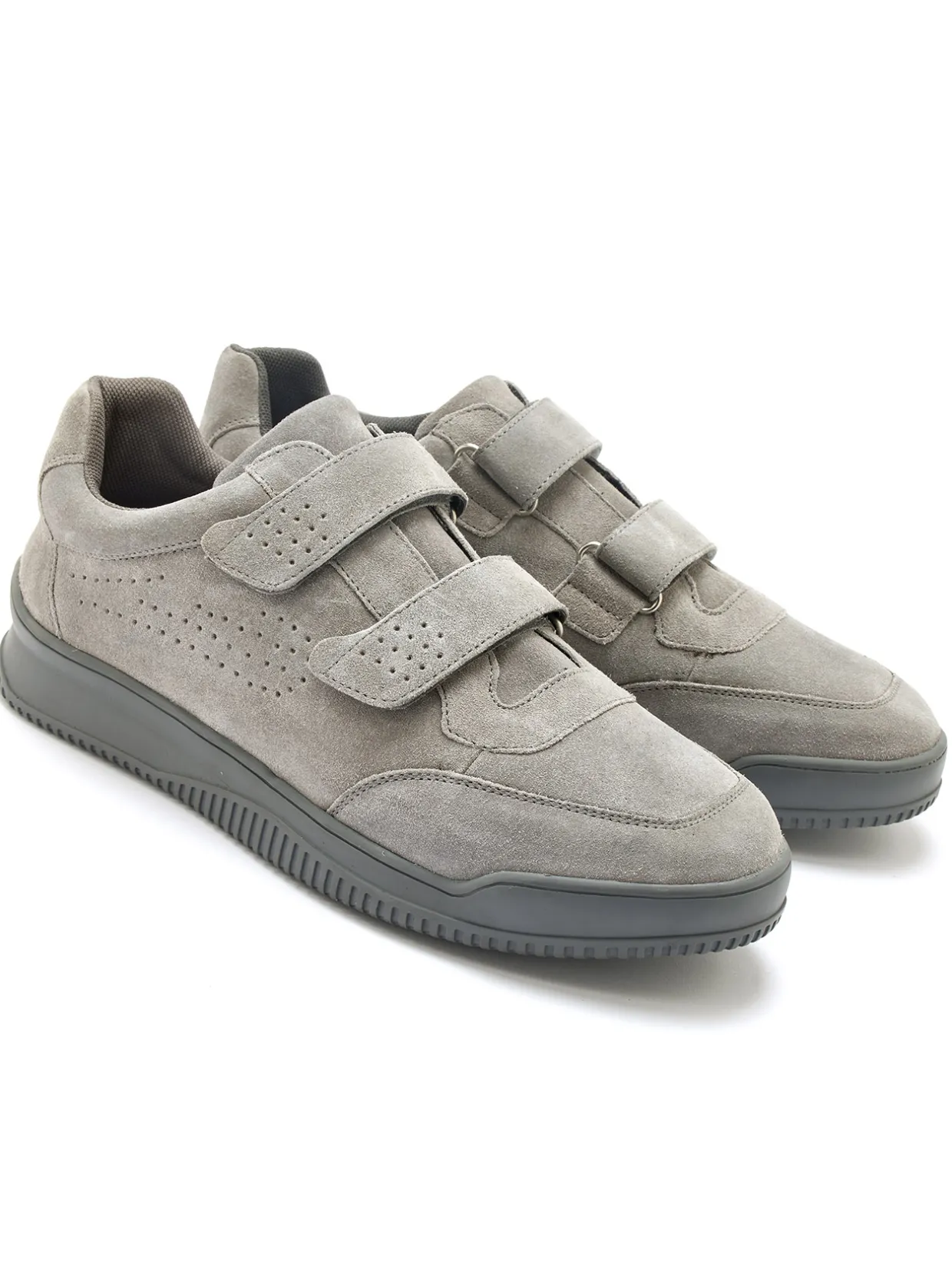 Homme Pédiconfort Chaussures cuir à scratch extra-larges