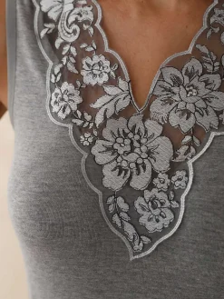 Daxon Chemise avec soie et laine sans manches