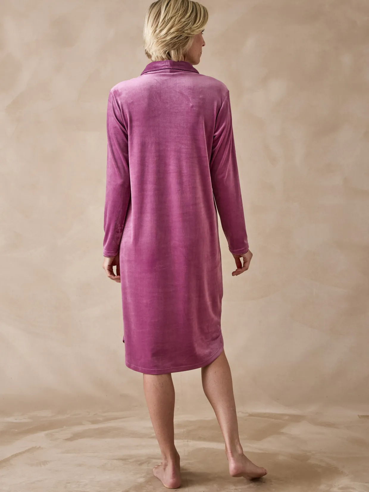 Daxon Chemise de nuit en velours