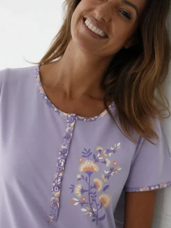 Daxon Chemise de nuit forme liquette longue