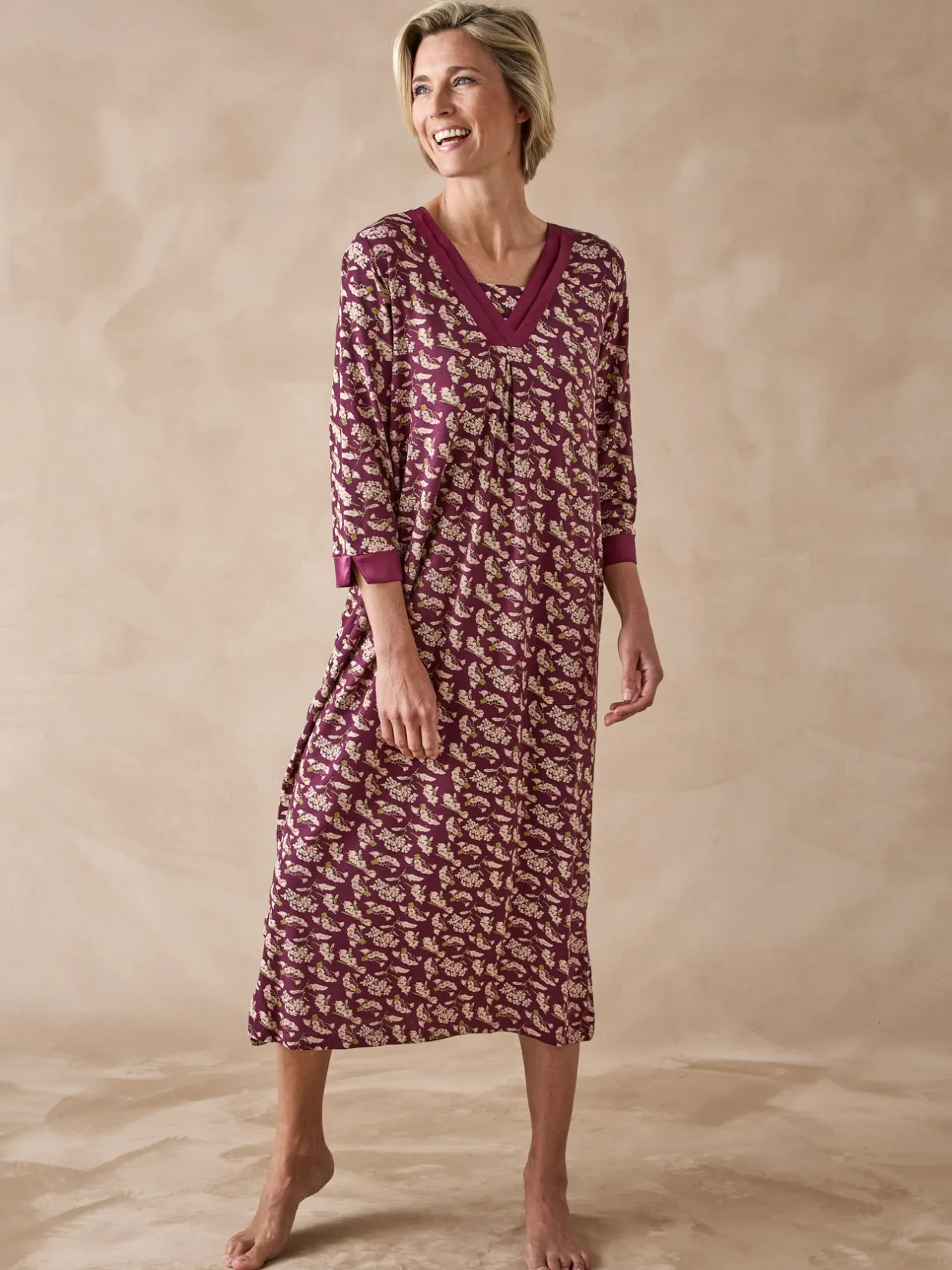 Daxon Chemise de nuit longue fluide