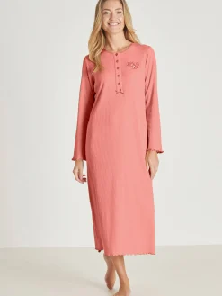 Daxon Chemise de nuit longue, interlock